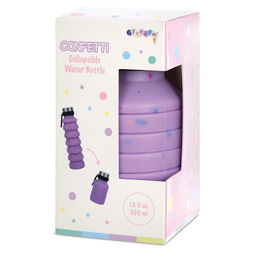 Confetti Collapsible Water Bottle