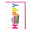 Slice of Cake Rhinestone Decal Greeting Card