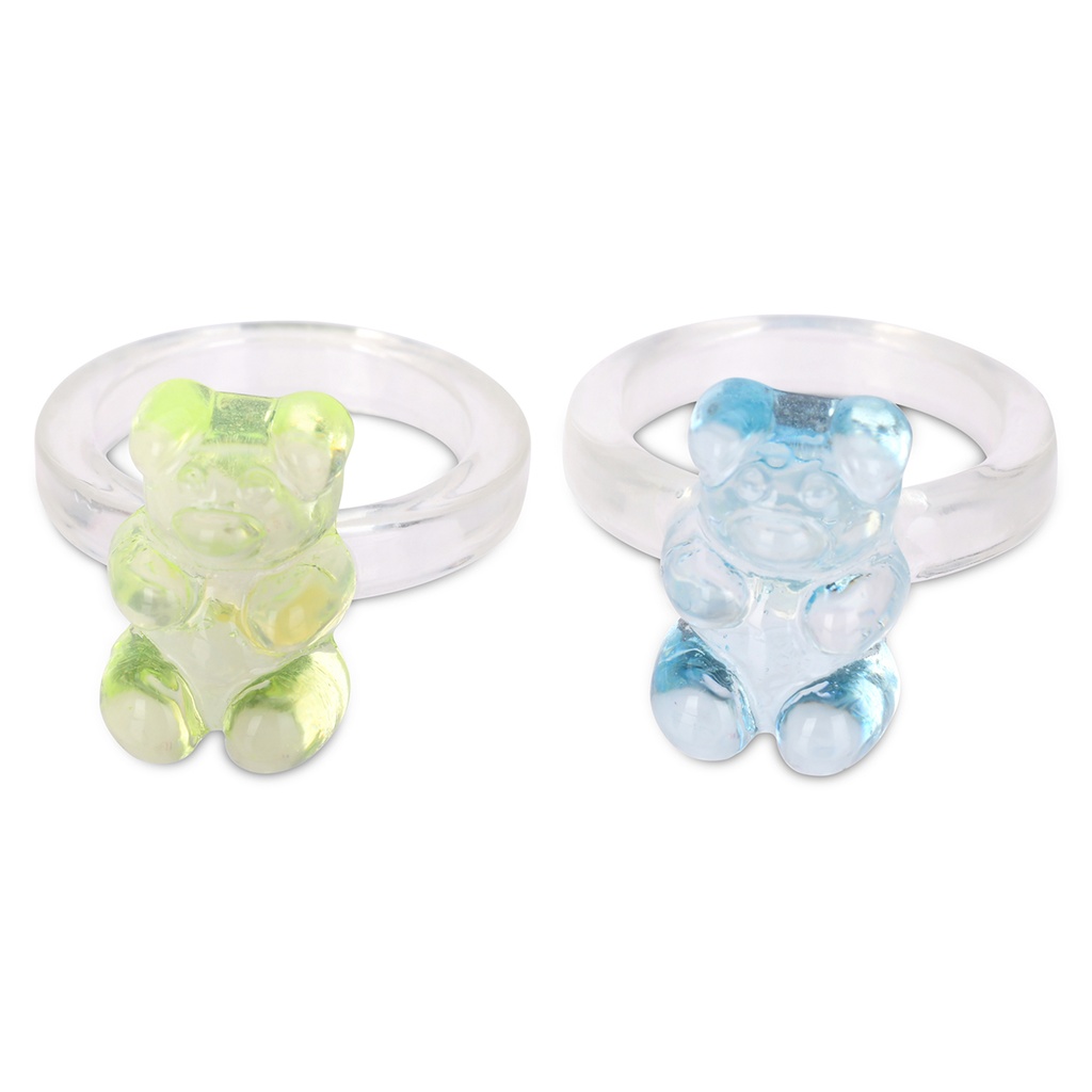 Gummy Bear Ring Set - 4 rings