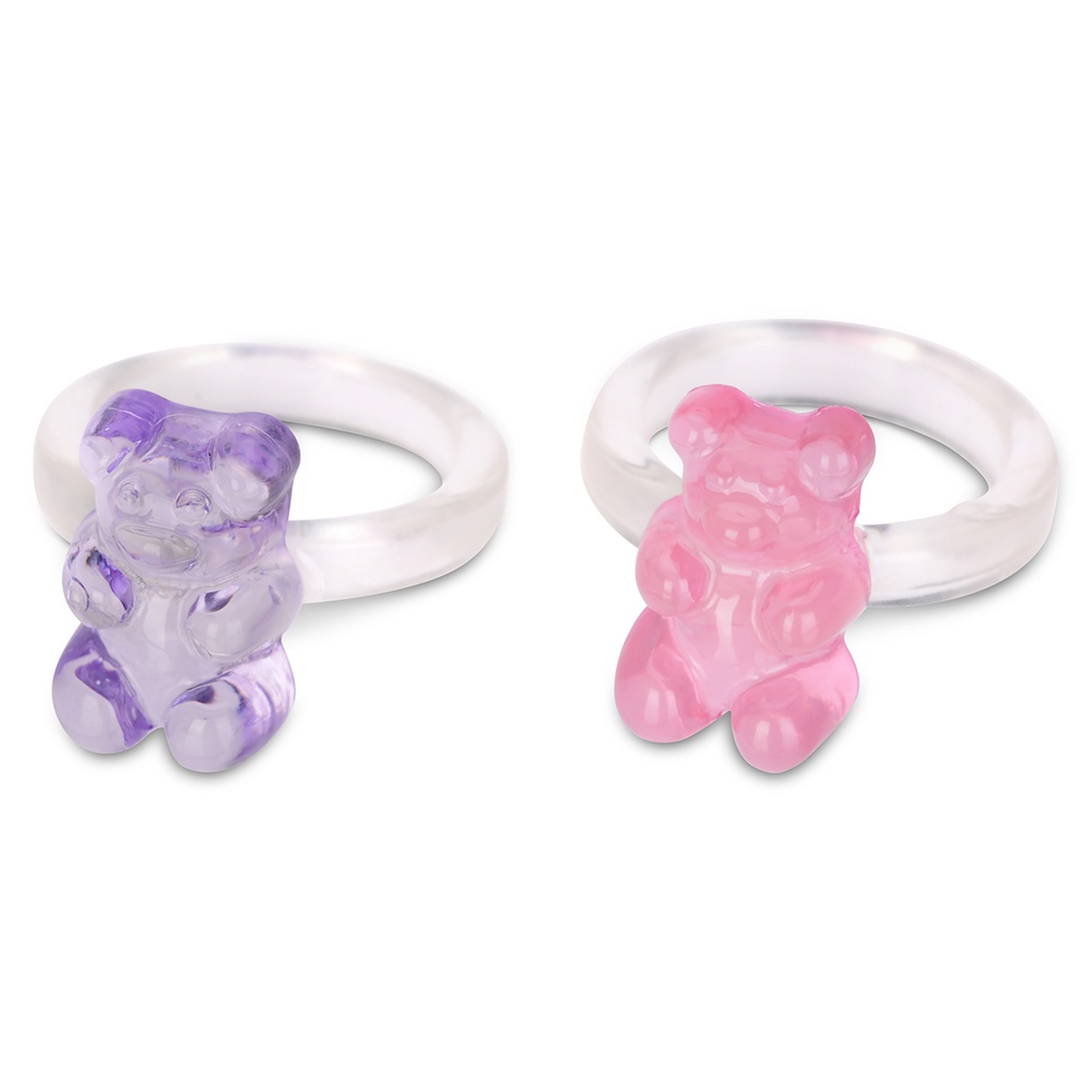 Gummy Bear Ring Set - 4 rings