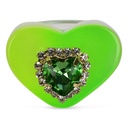Jewel Heart Ring Set - 4 rings