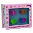 Ombre Heart Rings Set of 4