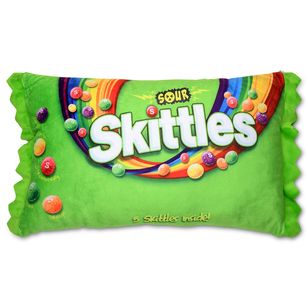 Sour Skittles Packaging Fleece Plush