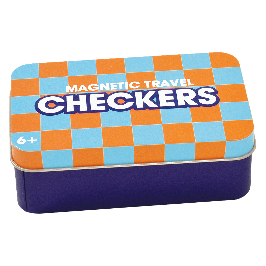Checkers Magnetic Tin Travel Game