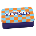 Checkers Magnetic Tin Travel Game