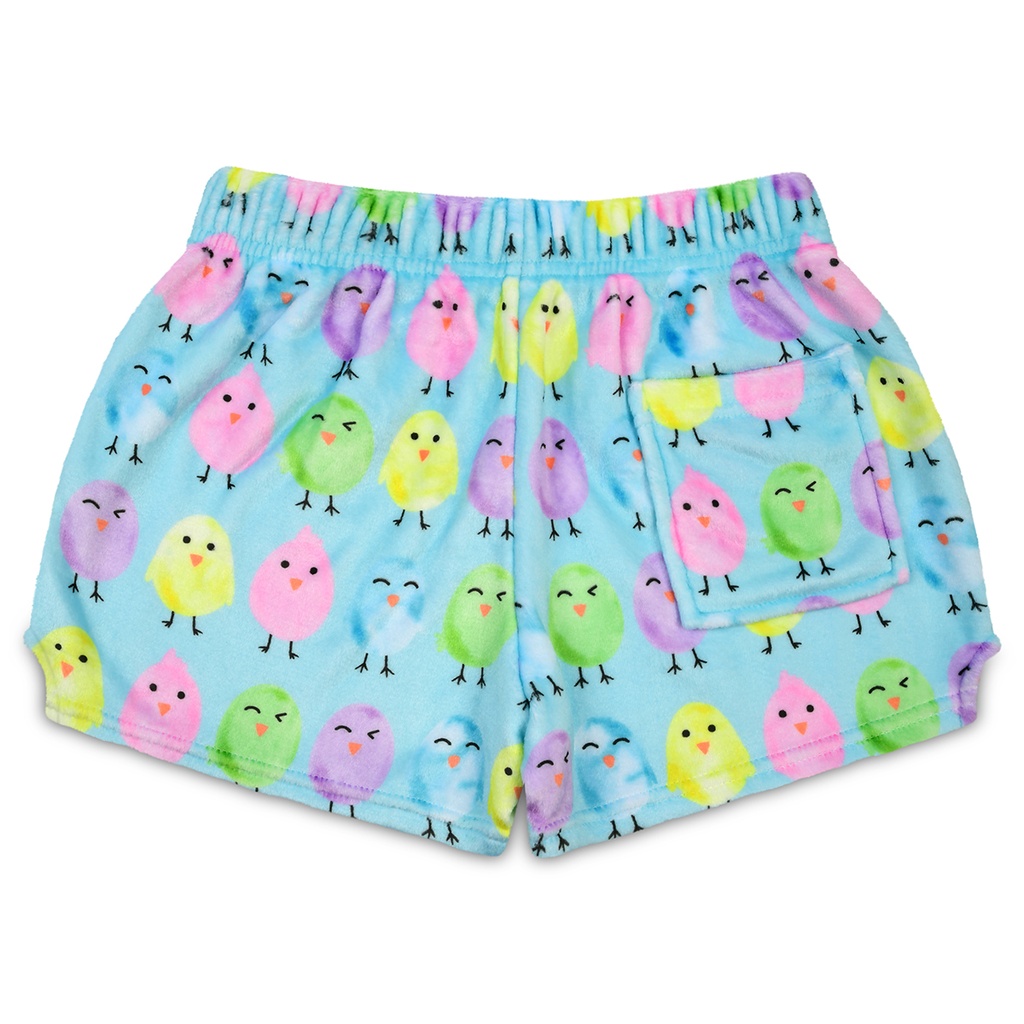 Eggcellent Chicks Plush Shorts