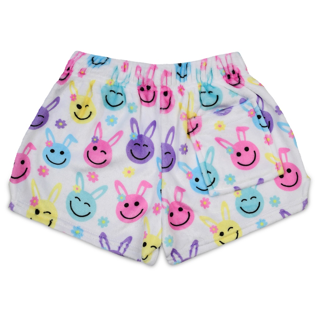 Happy Face Bunnies Plush Shorts
