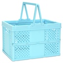 Large Blue Foldable Storage Crate