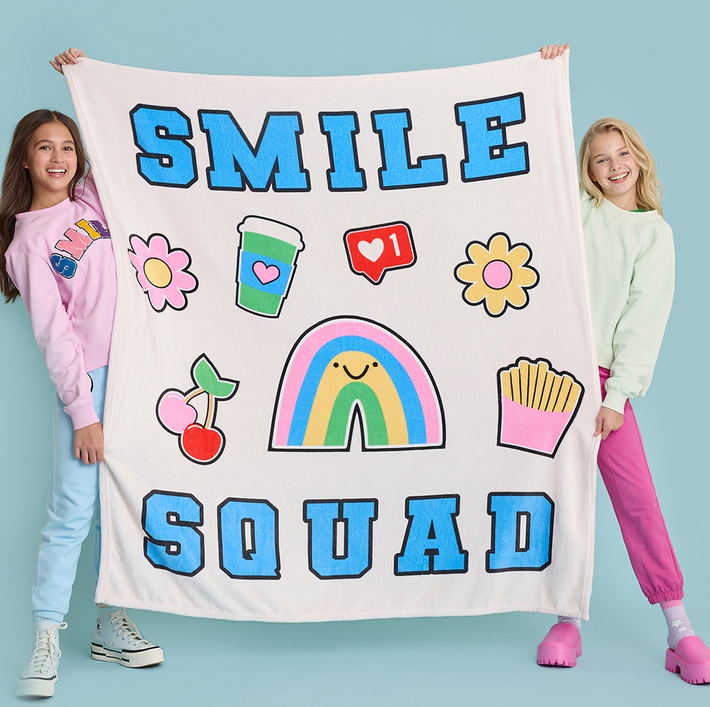 Smile Squad Plush Blanket