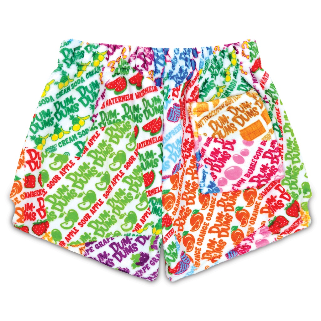 Dum-Dums Wrapper Plush Shorts