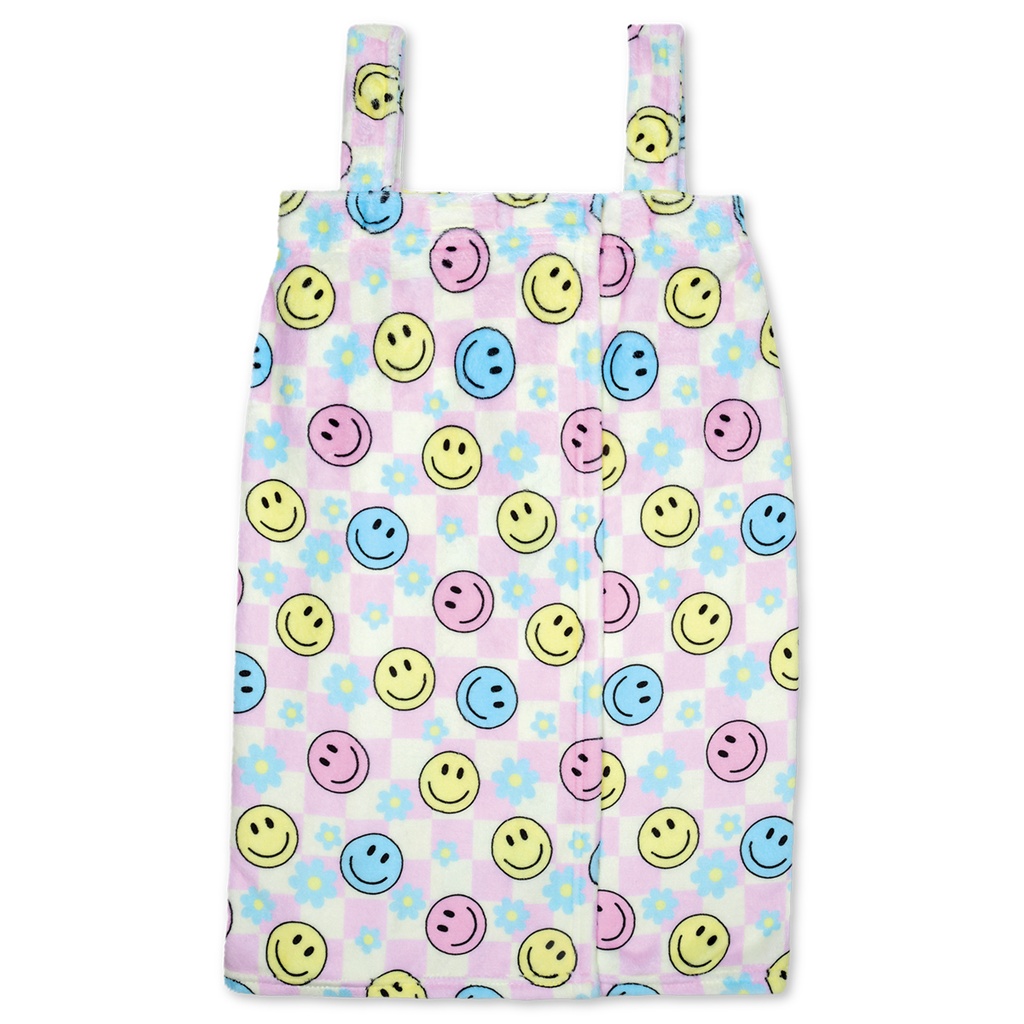 Happy Check Plush Spa Wrap