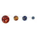 Solar System Planet String Lights