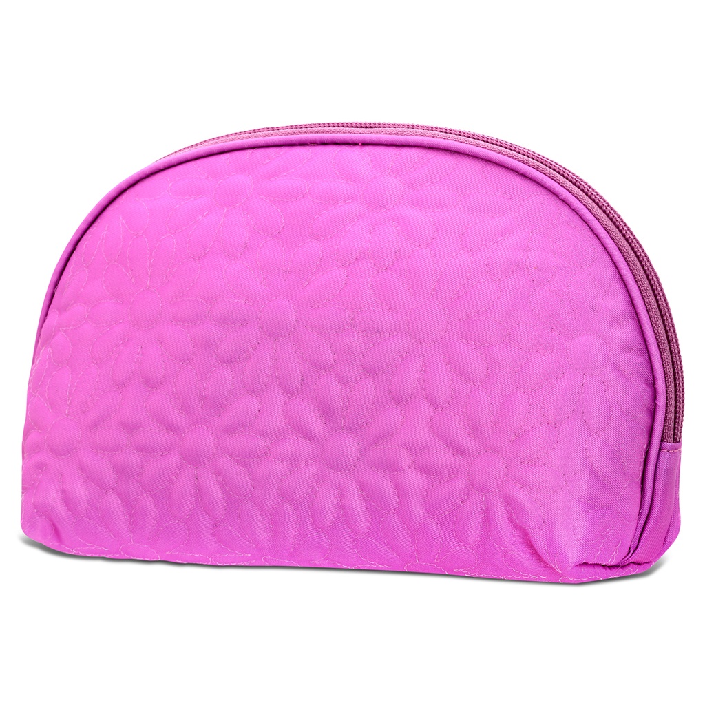 Puffy Flowers Oval Cosmetic Bag