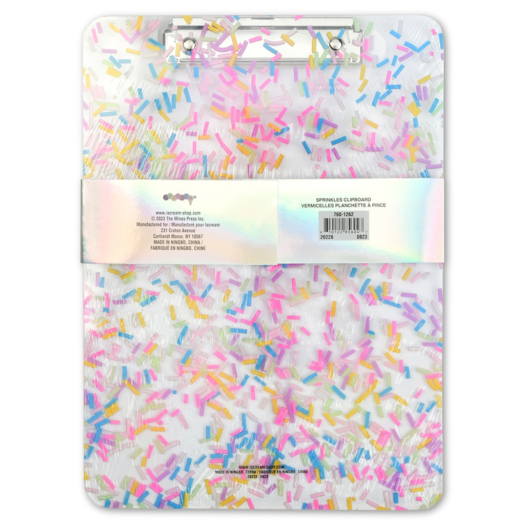 Acrylic Sprinkles Clipboard