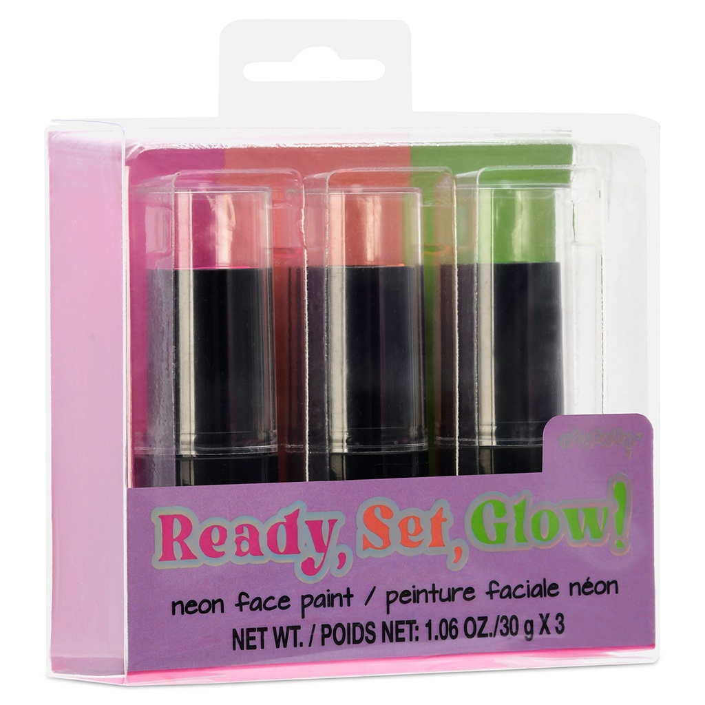 Ready, Set, Glow! Neon Face Paint Set