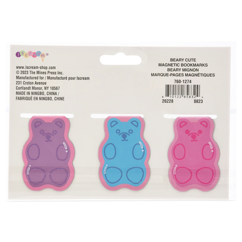 Beary Cute Magnetic Bookmarks