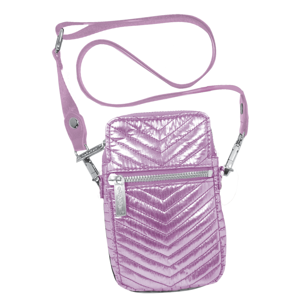 Pink Chevron Cell Bag