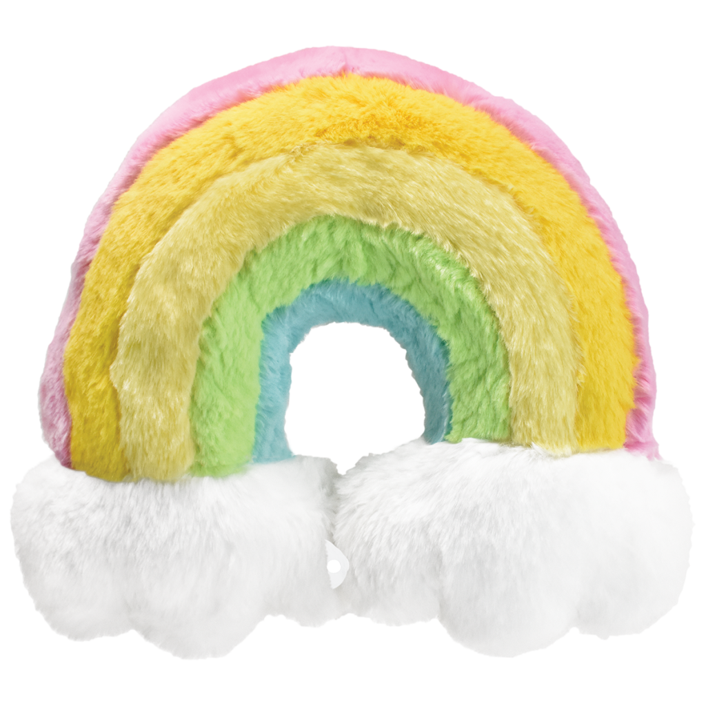 Rainbow Furry Neck Pillow
