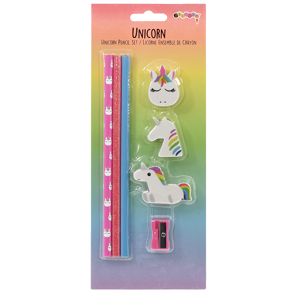 Unicorn Pencil and Eraser Set