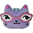 Cat with Glitter Glasses Scented Embroidered Plush