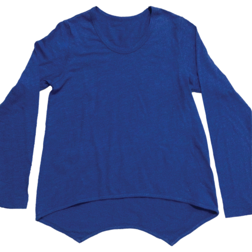 Blue High-Low Shirt