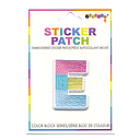 E Initial Color Block Sticker Patch