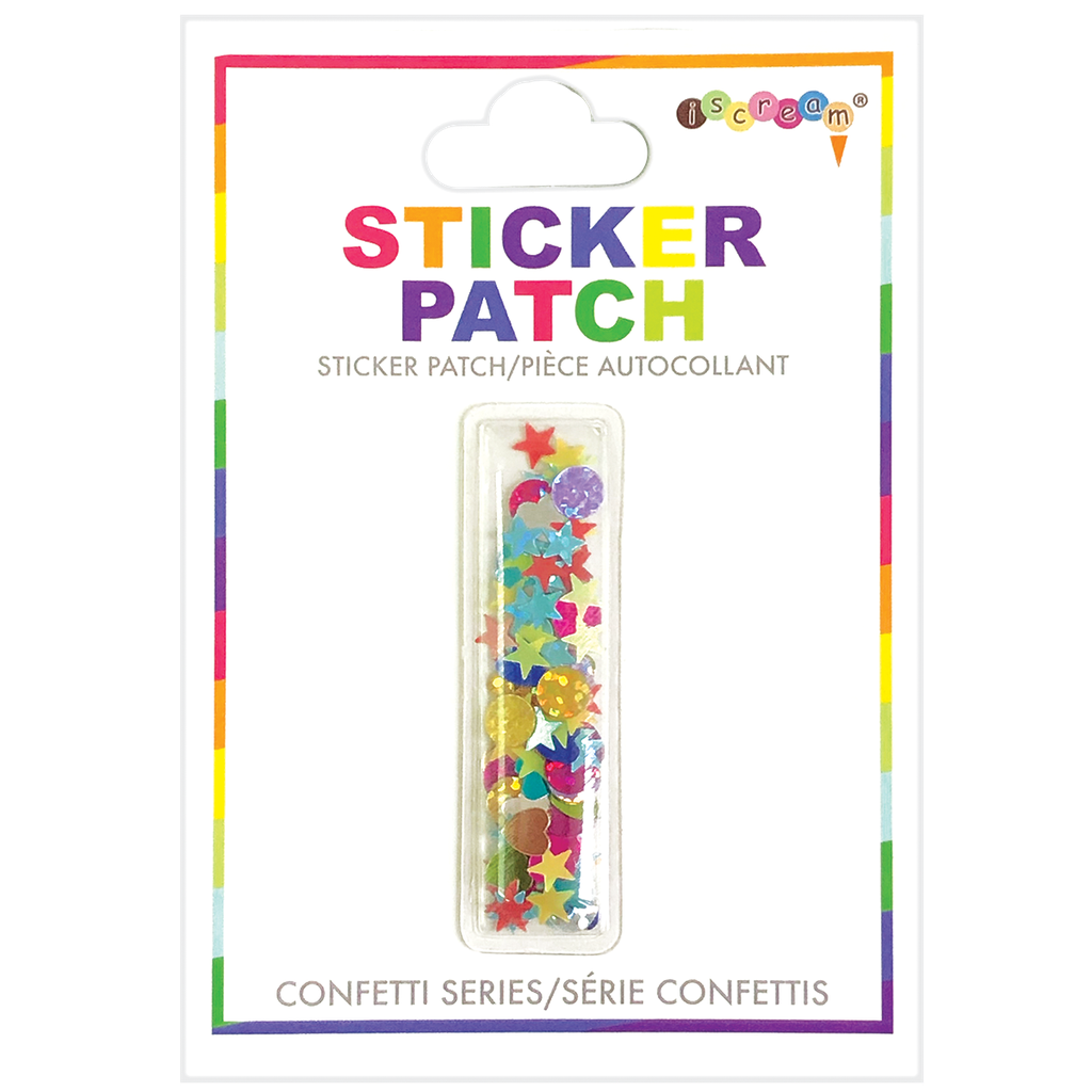 I Initial Confetti Sticker Patch