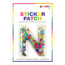 N Initial Confetti Sticker Patch