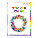 O Initial Confetti Sticker Patch