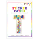 T Initial Confetti Sticker Patch