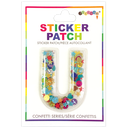 U Initial Confetti Sticker Patch