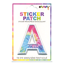 A Initial Tie Dye Sticker Patch