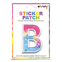 B Initial Tie Dye Sticker Patch