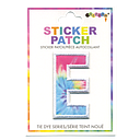 E Initial Tie Dye Sticker Patch