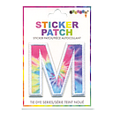 M Initial Tie Dye Sticker Patch