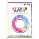 O Initial Tie Dye Sticker Patch