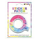 Q Initial Tie Dye Sticker Patch