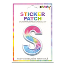 S Initial Tie Dye Sticker Patch