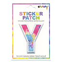 Y Initial Tie Dye Sticker Patch