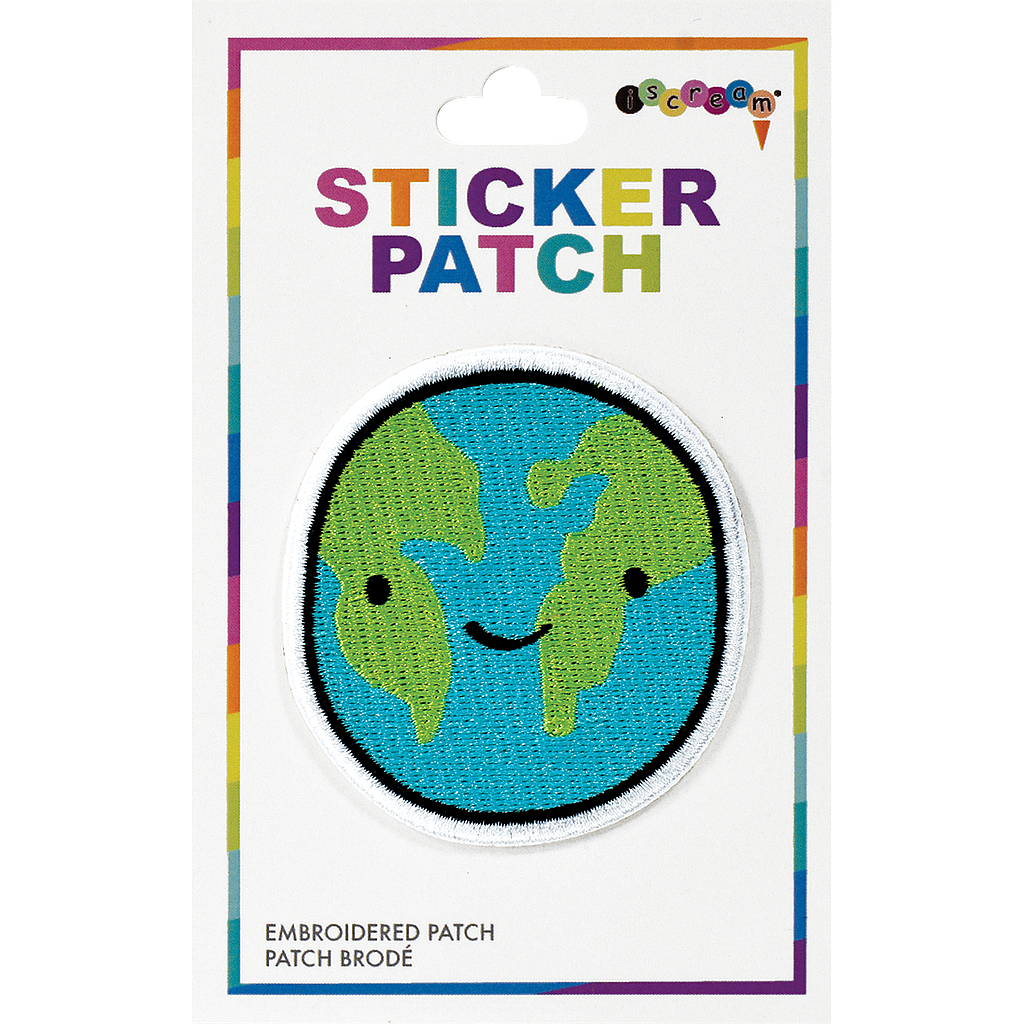 Happy Planet Embroidered Sticker Patch