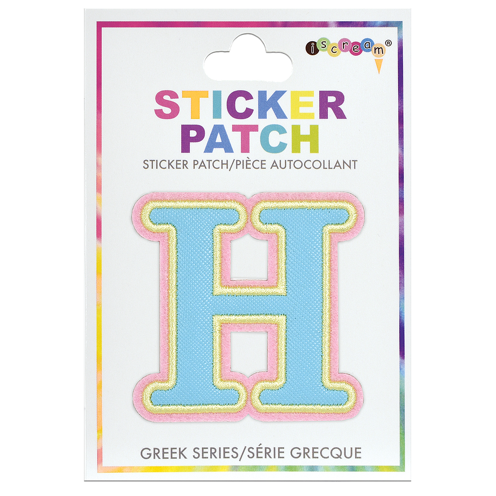 [700-343] Eta Greek Letter Sticker Patch