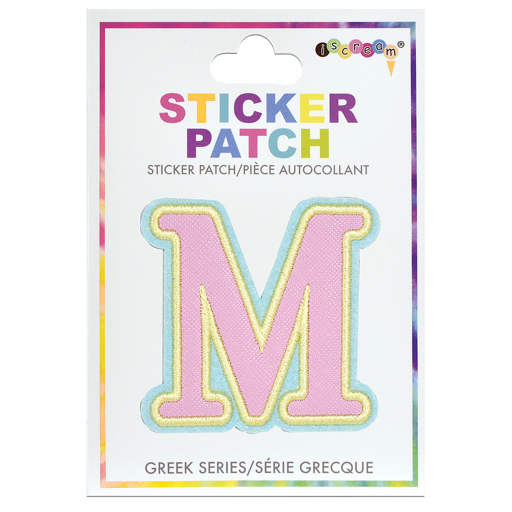 Mu Greek Letter Sticker Patch