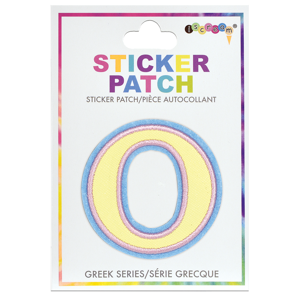 Omicron Greek Letter Sticker Patch