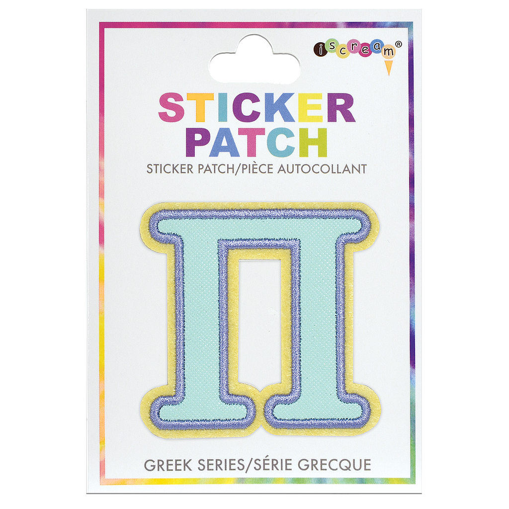 Pi Greek Letter Sticker Patch