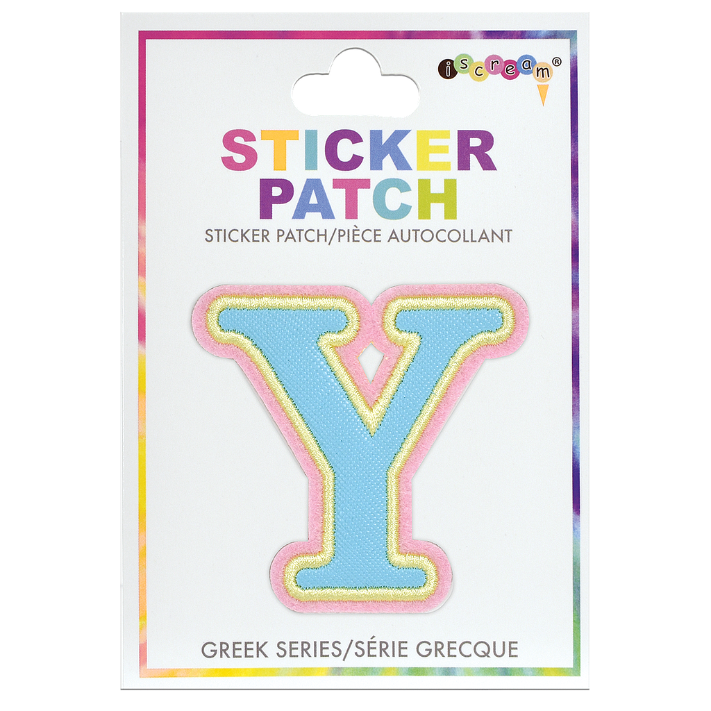 Upsilon Greek Letter Sticker Patch