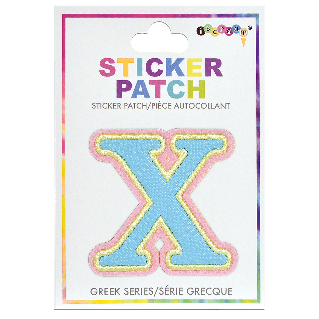 Chi Greek Letter Sticker Patch