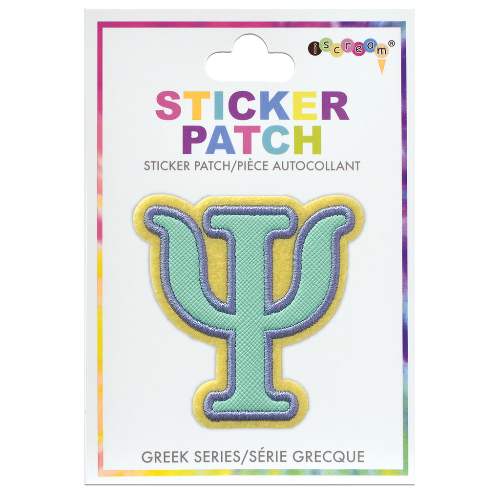 Psi Greek Letter Sticker Patch