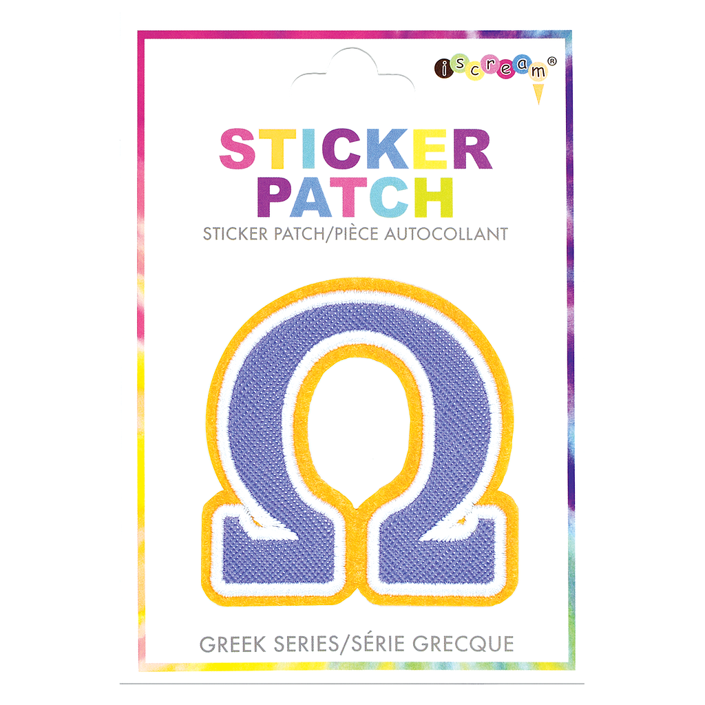 Omega Greek Letter Sticker Patch