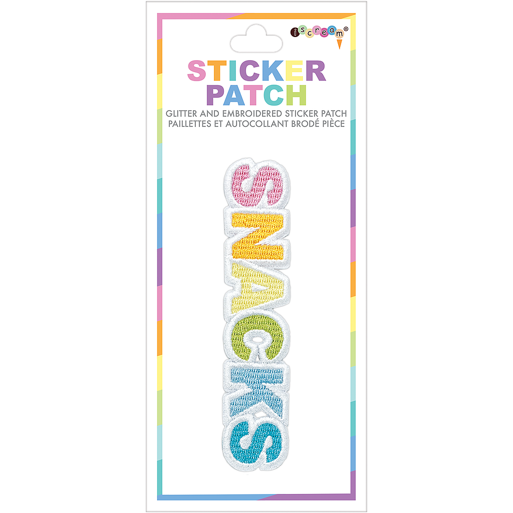 Snacks Embroidered Sticker Patch