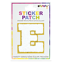 E Initial Varsity Sticker Patch